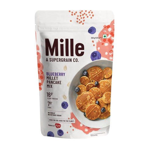 Slurrp Farm Blueberry Pancake mix | Real blueberries | No maida, 16g Protein